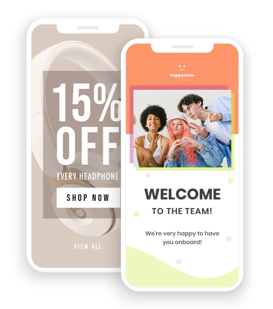Responsive hosting templates