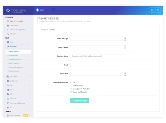 Intuitive server setup
