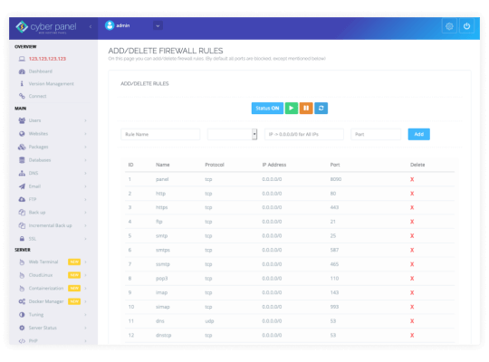 Embedded security features