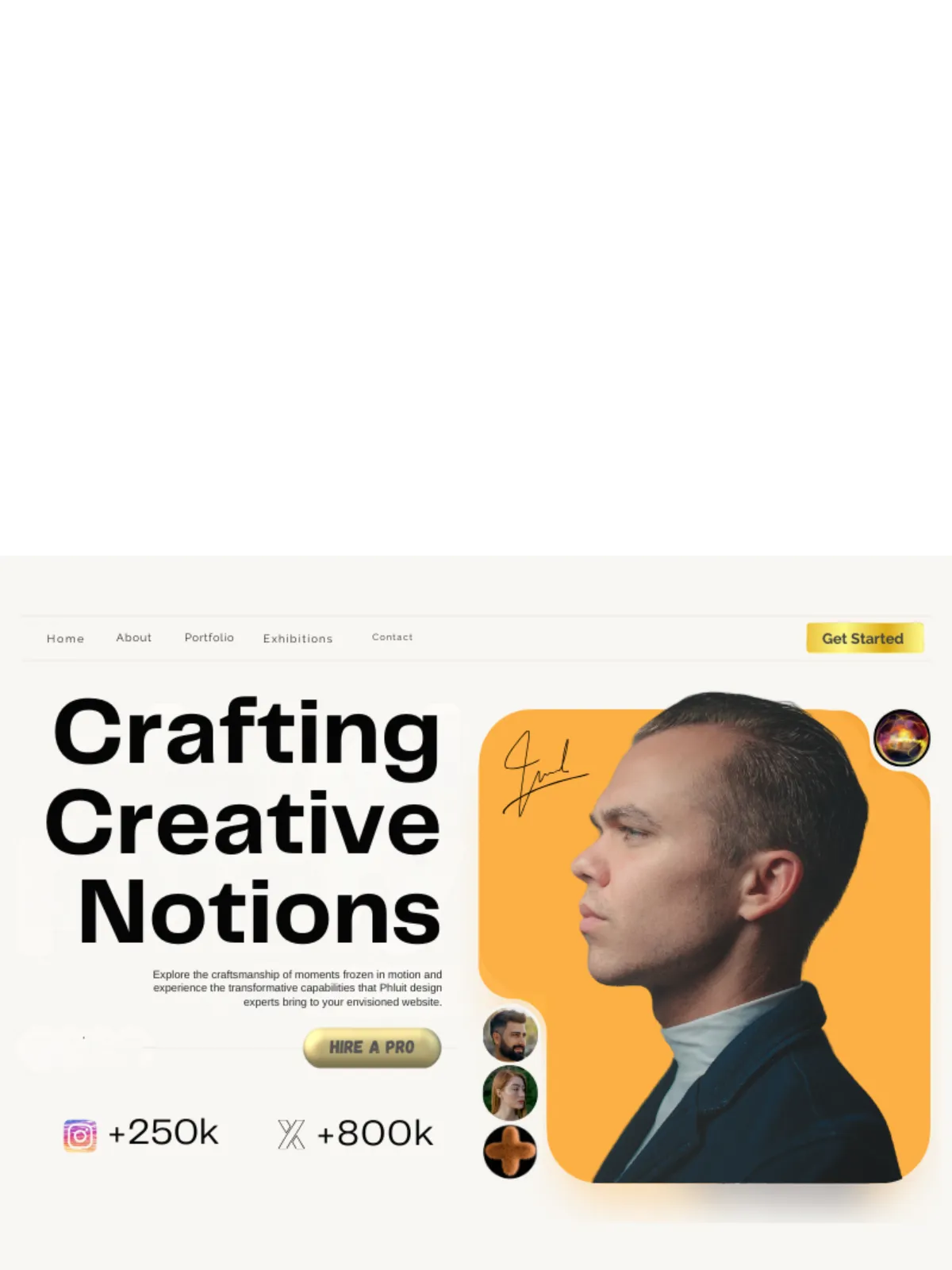 Creative web design portfolio