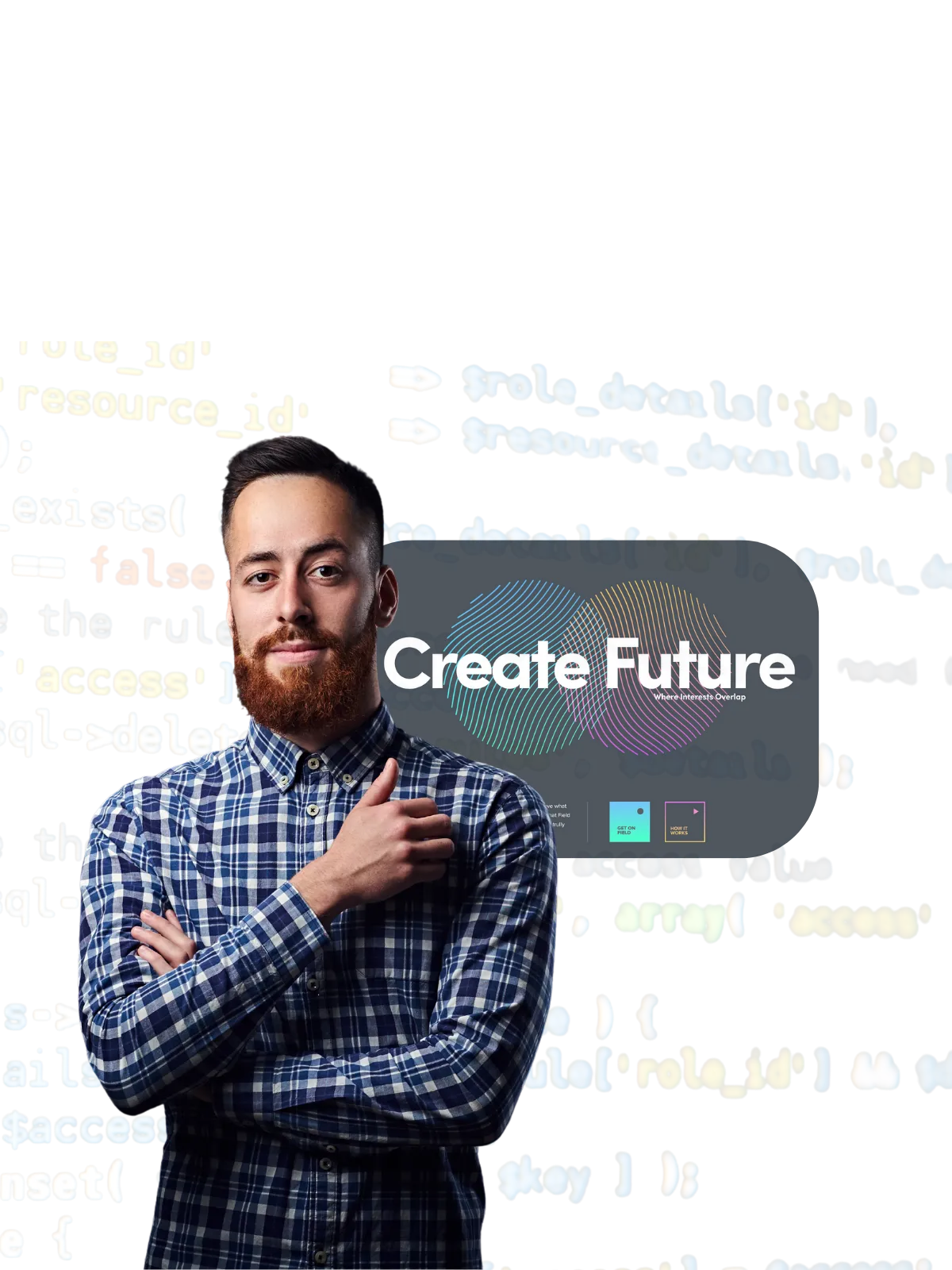 Web developer coding