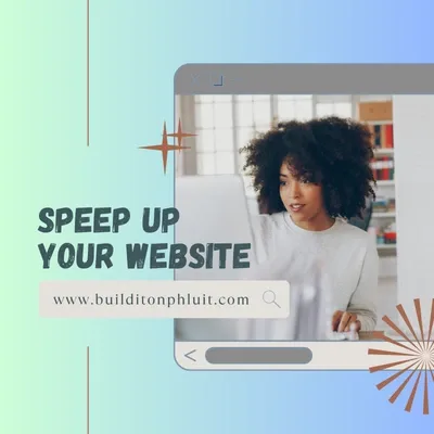 Rocket launching representing blazing fast website speed